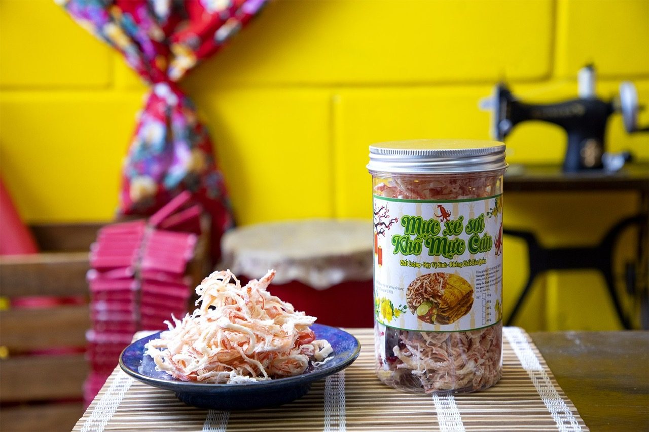 Mực Xé Sợi Khô Mực Cán