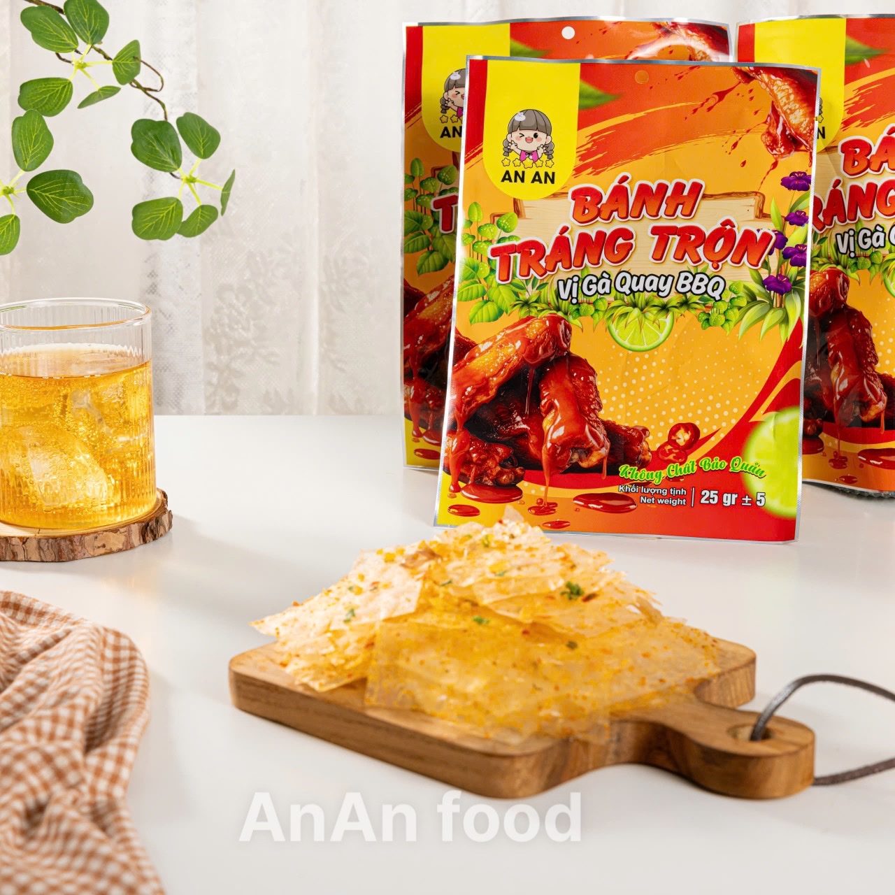 Bánh Tráng Trộn Vị Gà Quay BBQ An An