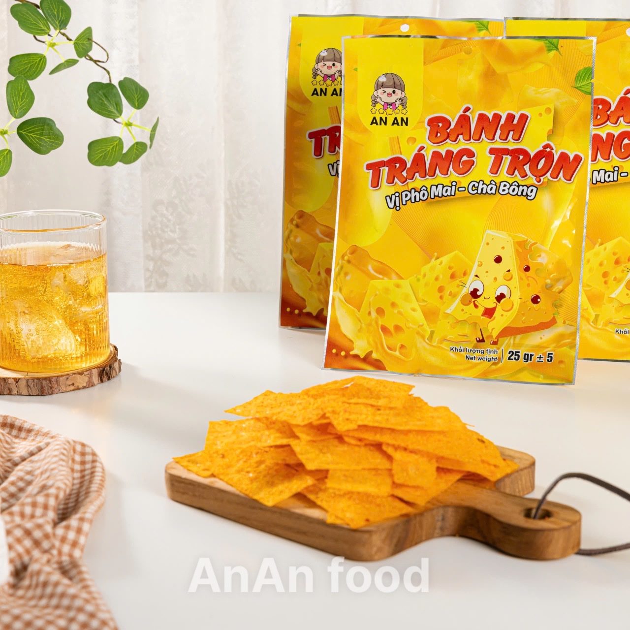 Bánh Tráng Trộn Vị Phô Mai Chà Bông An An