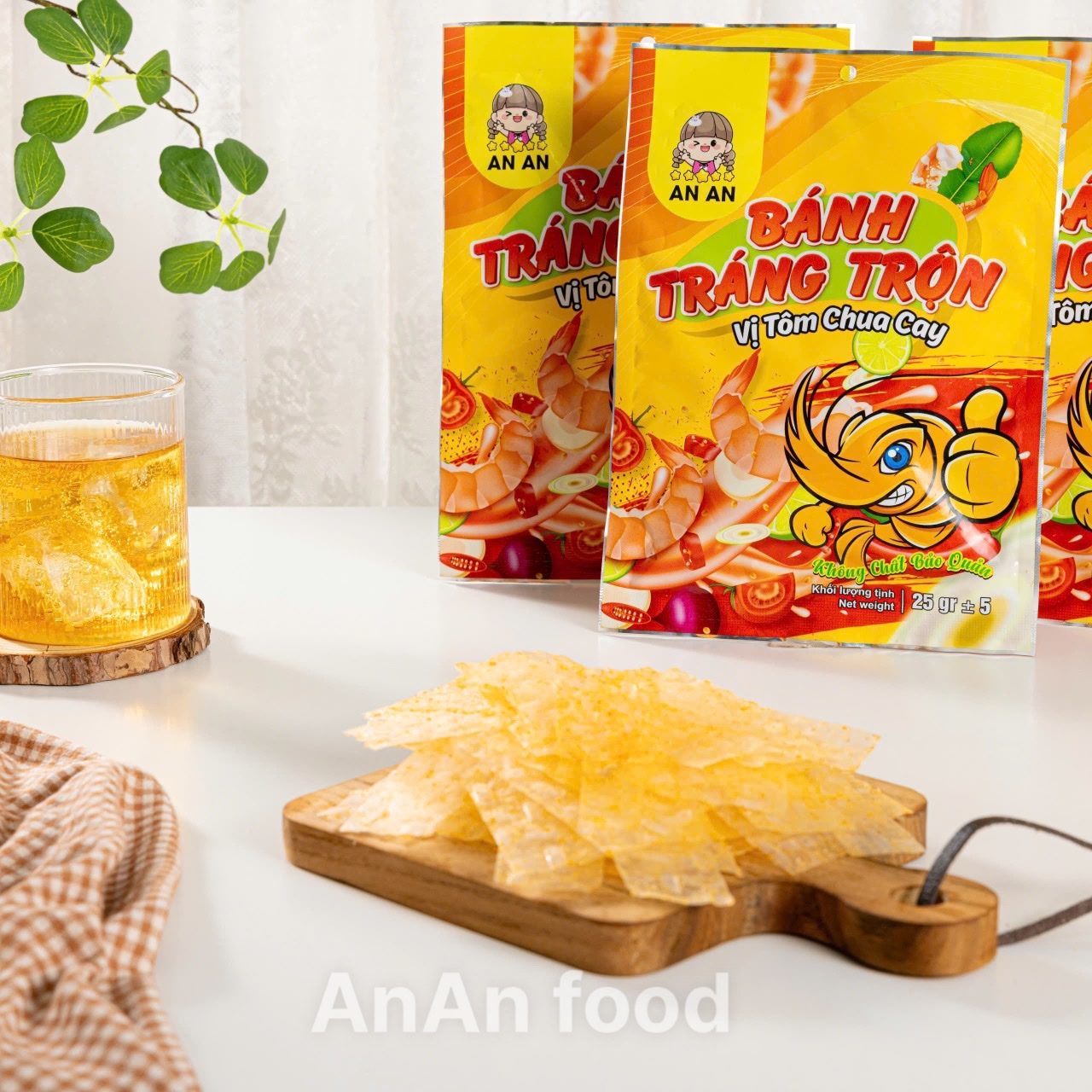 Bánh Tráng Trộn Vị Tôm Chua Cay An An